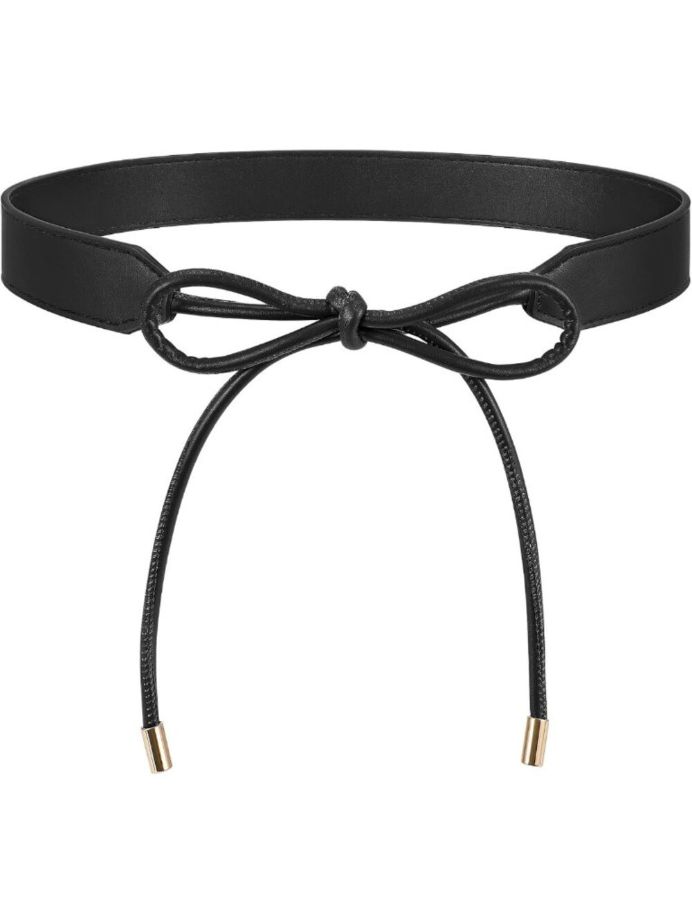 Stylish Leather Tie Belt for Women | Wrap Cinch Knotted Skinny Rope Belt for